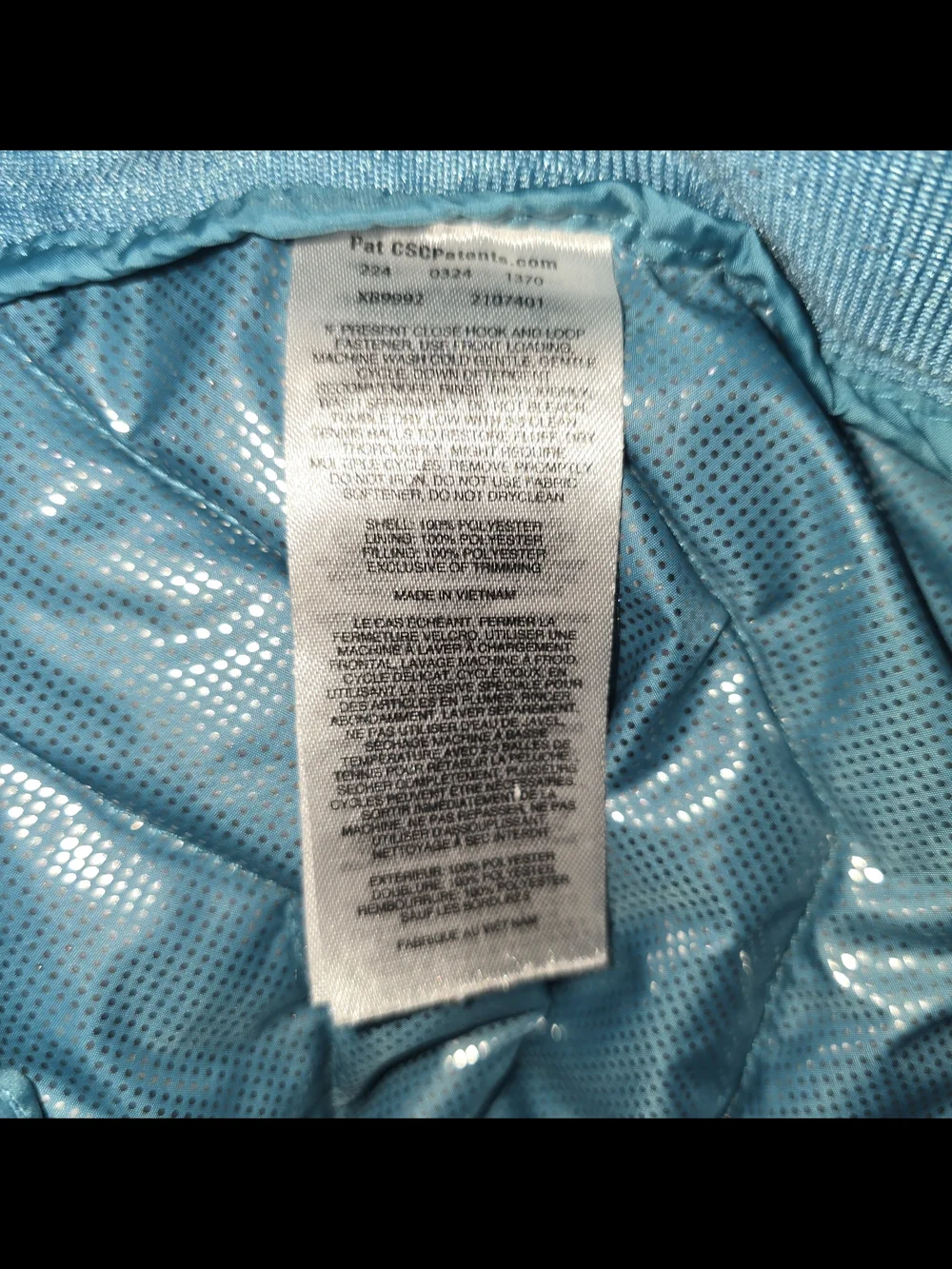 Columbia Youth M Blue Hooded Puffer Jacket Zip Pockets